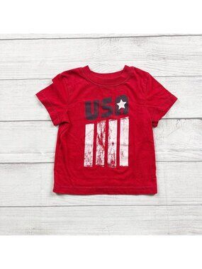Circo Red USA Graphic Toddler T-Shirt Short Sleeve Crewneck 12-18 Months
